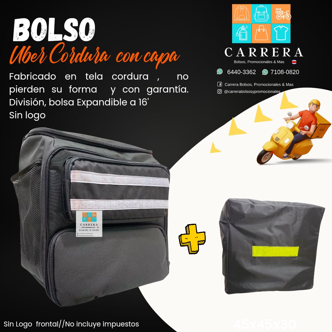 Bolso Uber Cordura con capa