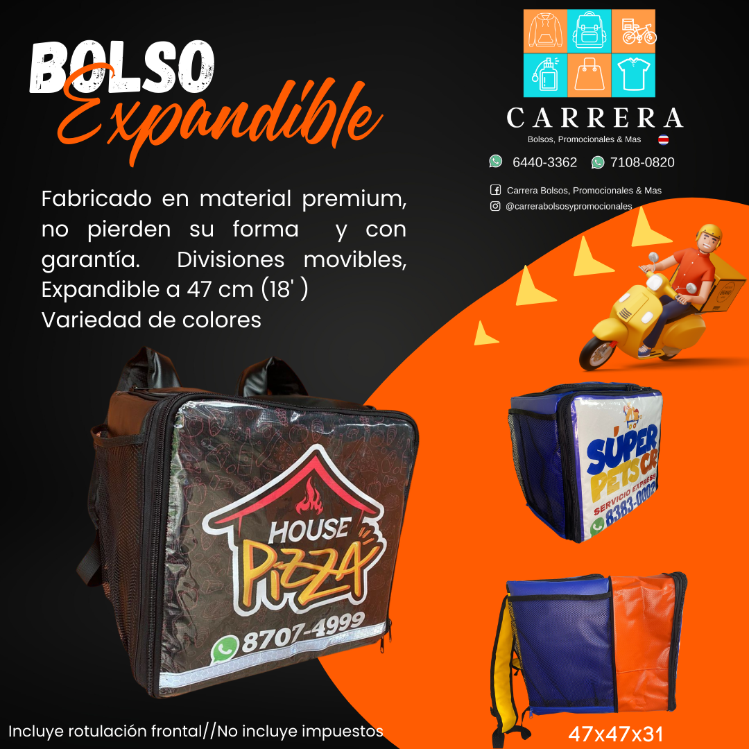 Bolso Expandible Con logo